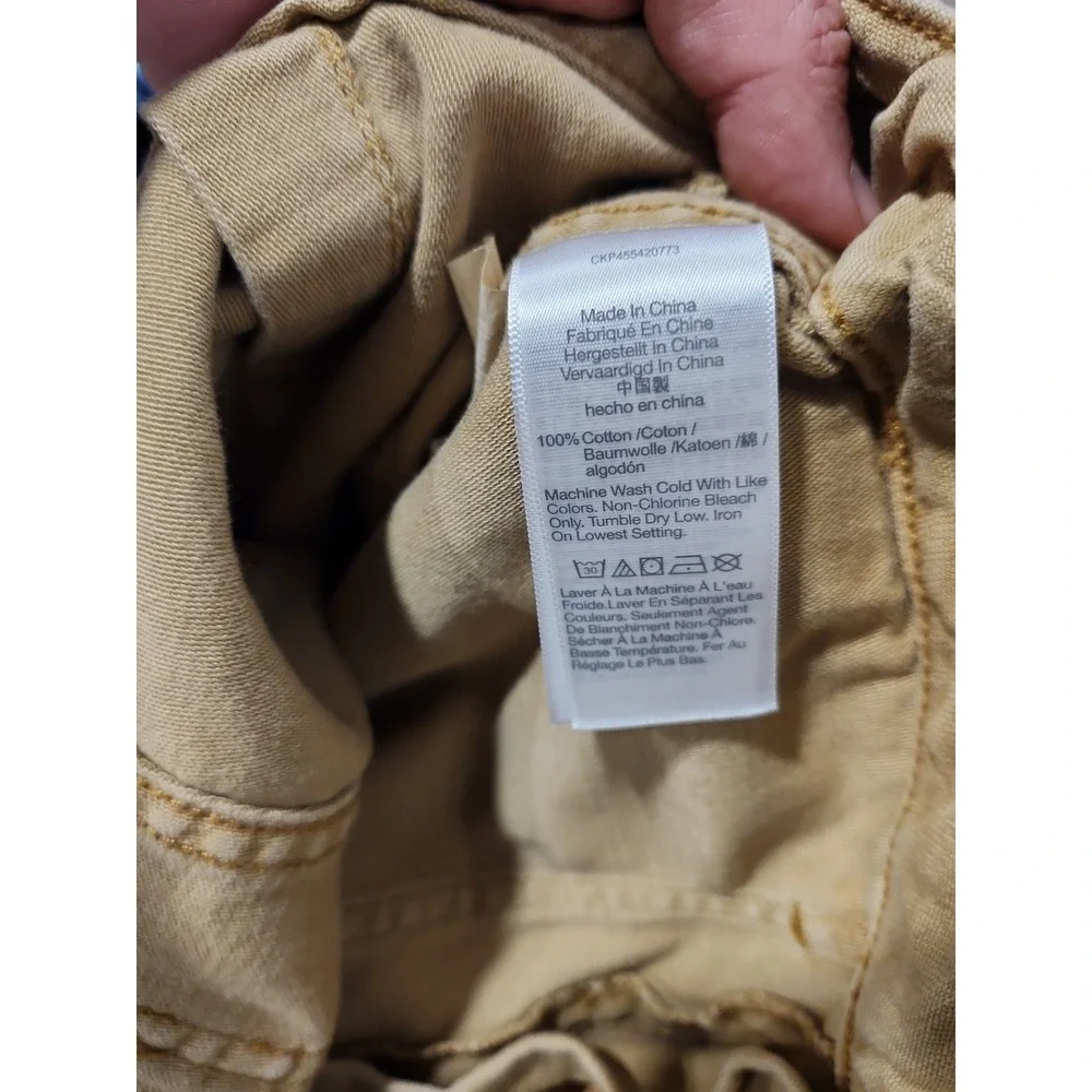 Madewell Cargo Pants Womens 27 Beige High Rise Pockets 100% Cotton Deep Pockets - Picture 14 of 14